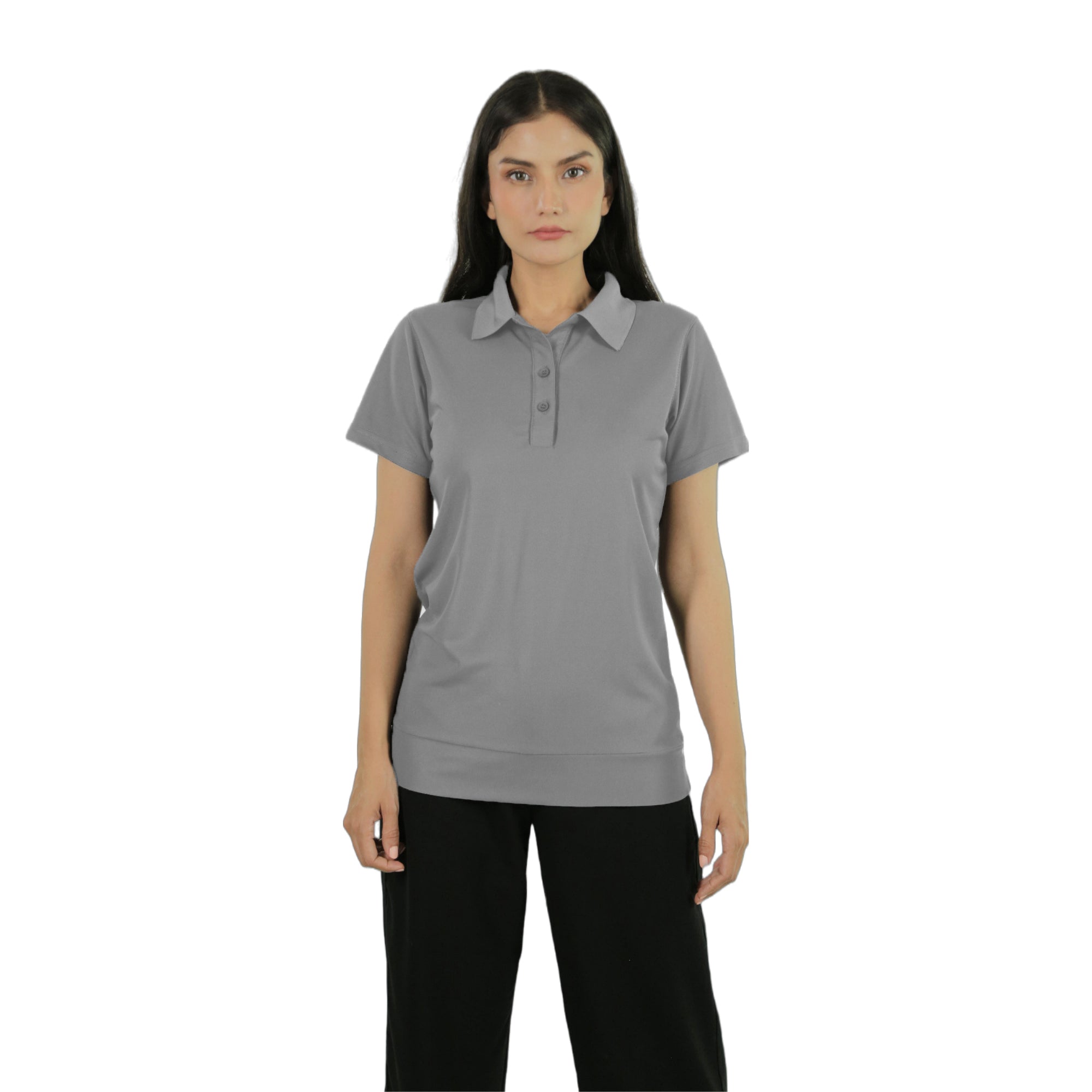 Playera Dry-Fit Dama, Gris