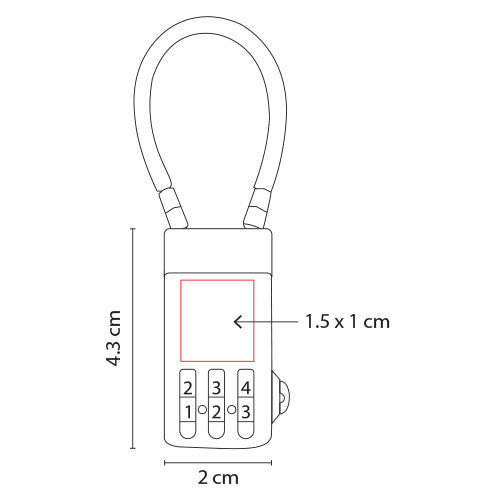 Candado Sary BLQ 001