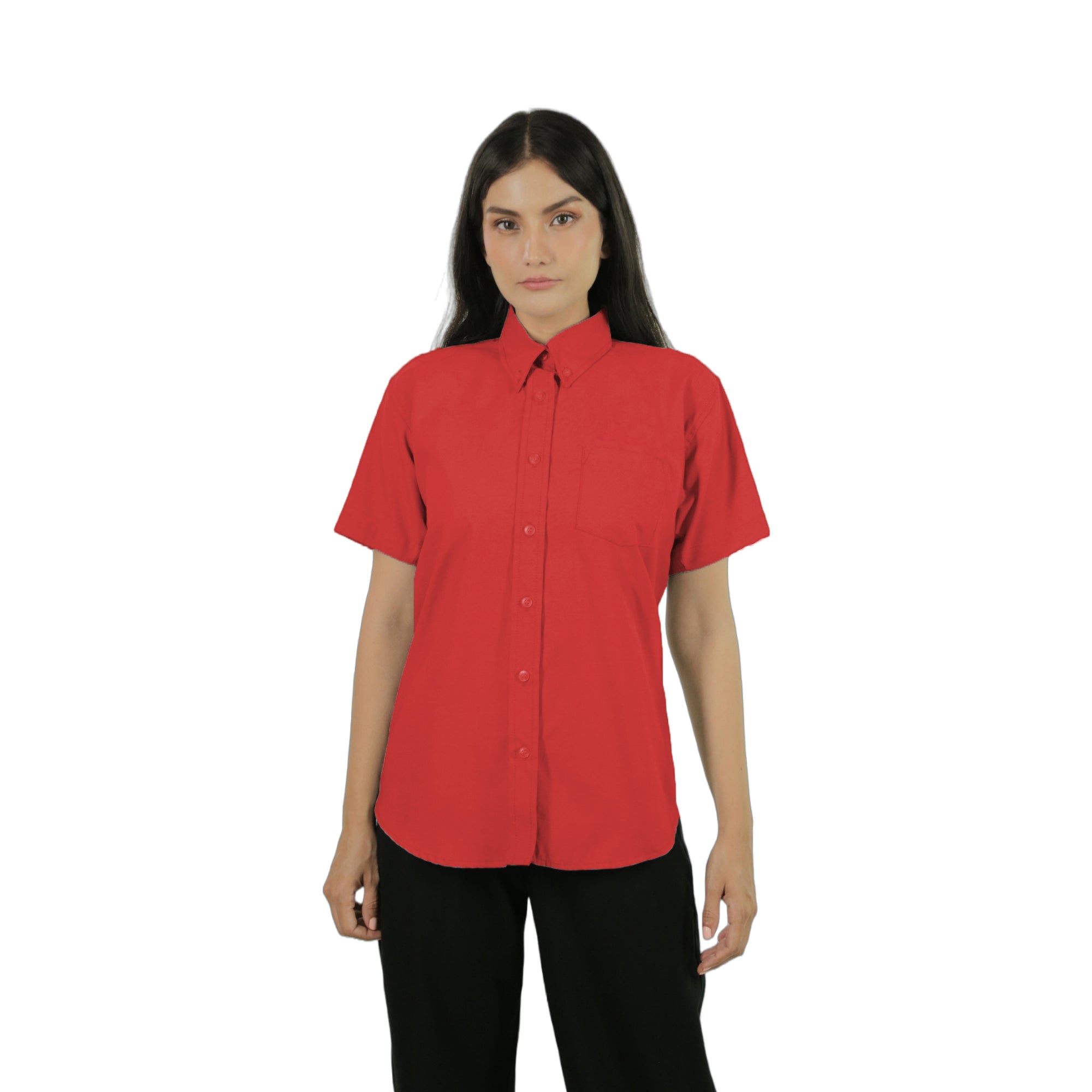 Blusa Dama, Roja, Manga Corta