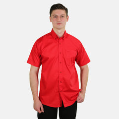 Camisa Caballero, Roja, Manga Corta