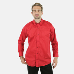 Camisa Caballero, Roja, Manga Larga