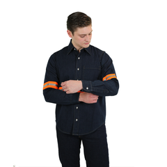 Camisa de Mezclilla con Reflejante 3013
