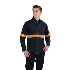 Camisa de Mezclilla con Reflejante 3013