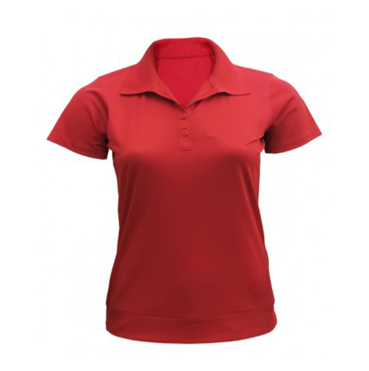 Uniformes Playera Tipo Polo Roja Mujer Playera Polo Dry-Fit Dama